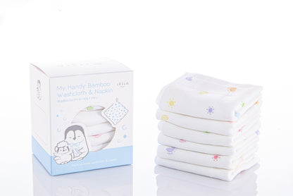 Bamboo Washcloth & Napkin (6pcs)