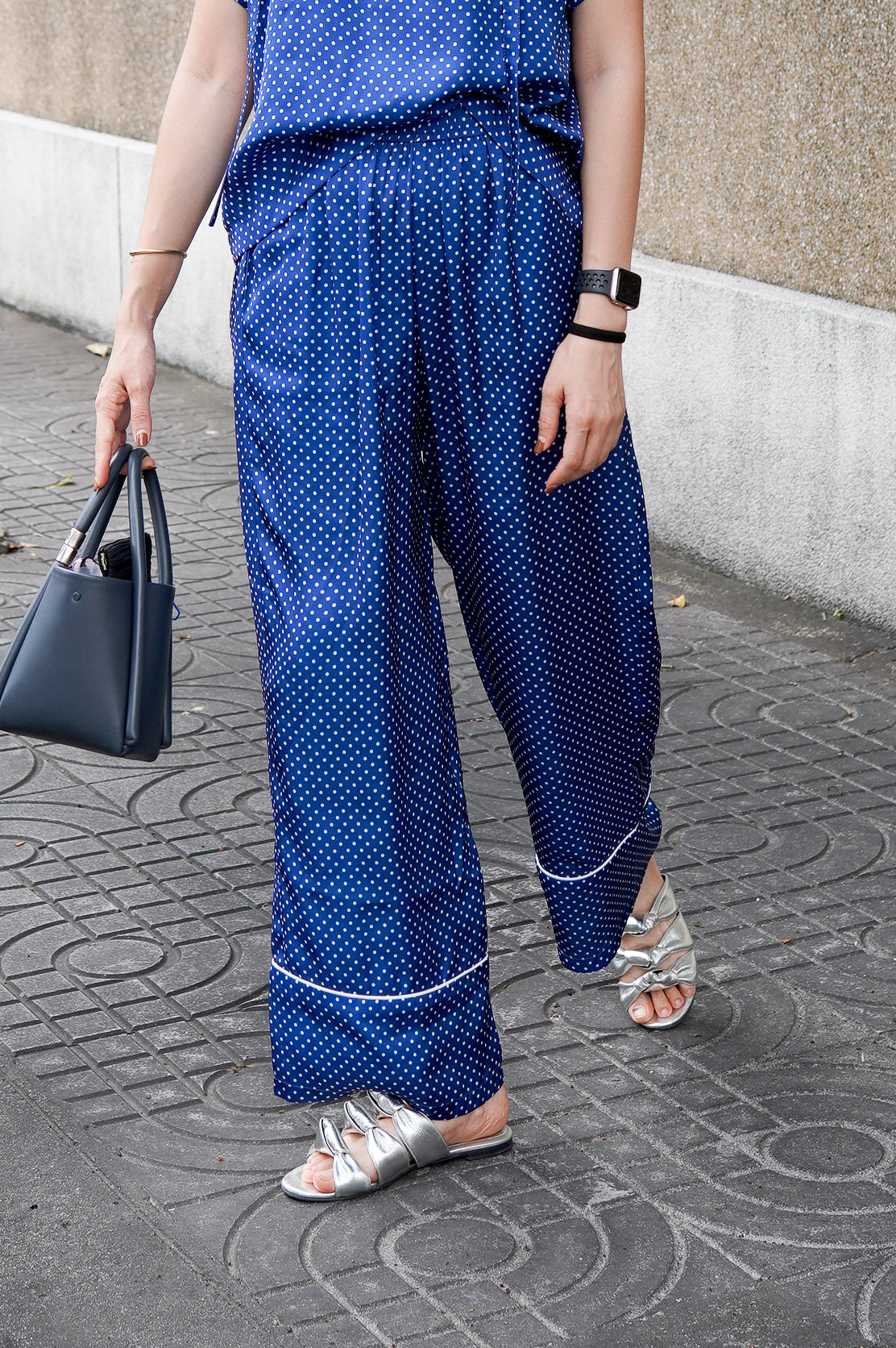 silky satin frida pants