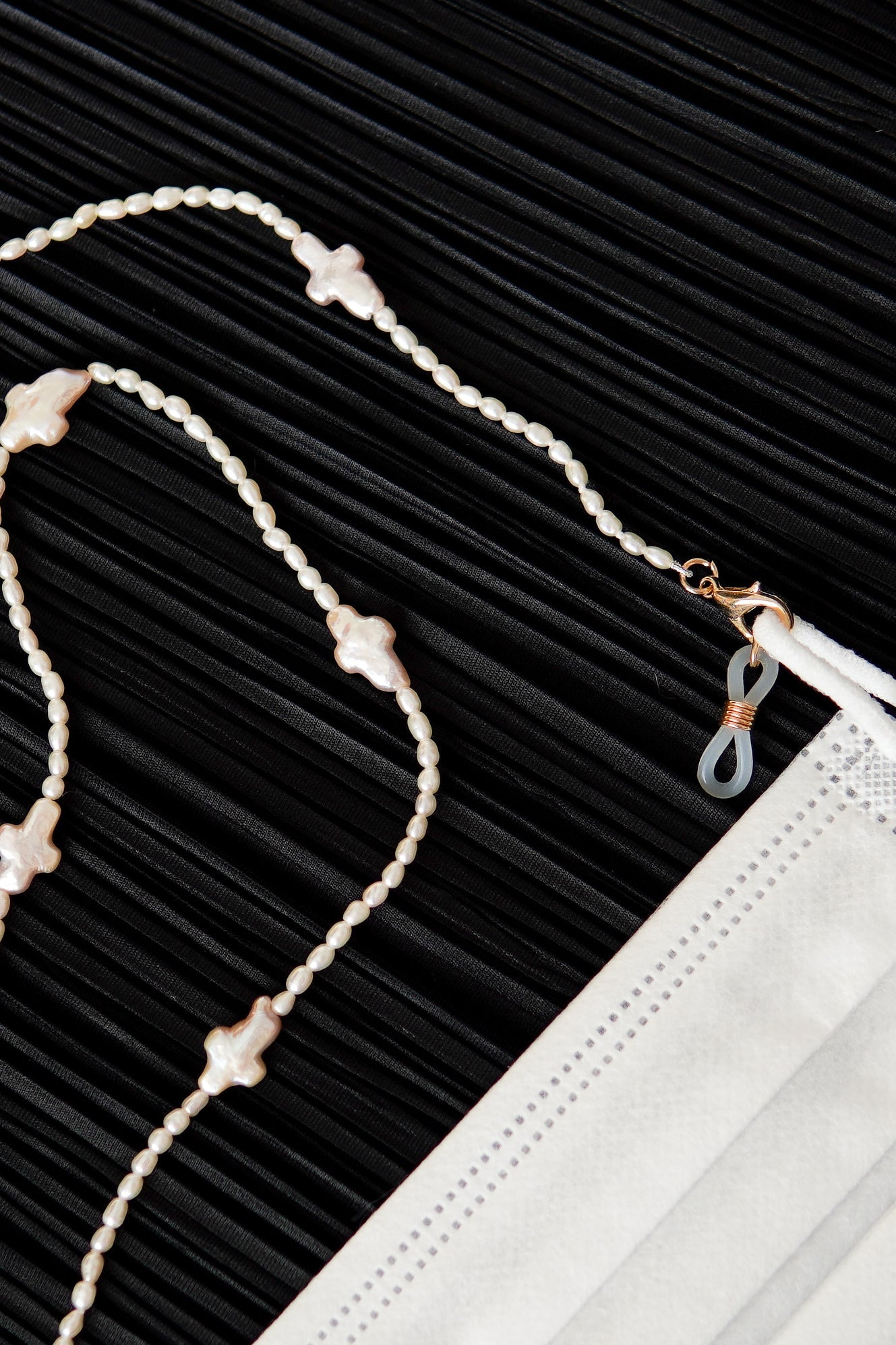 fresh water multi-way pearl strap/necklace