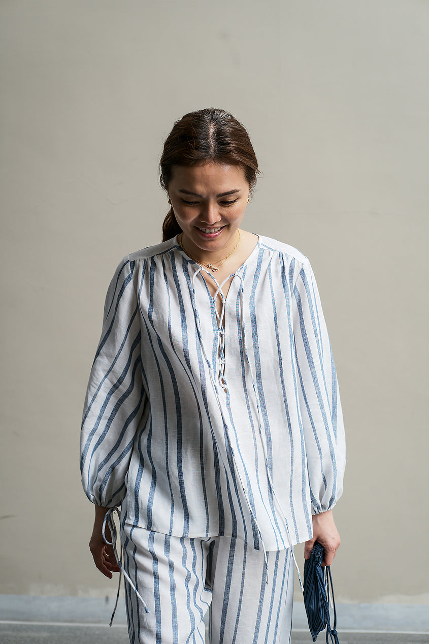 linen emily top