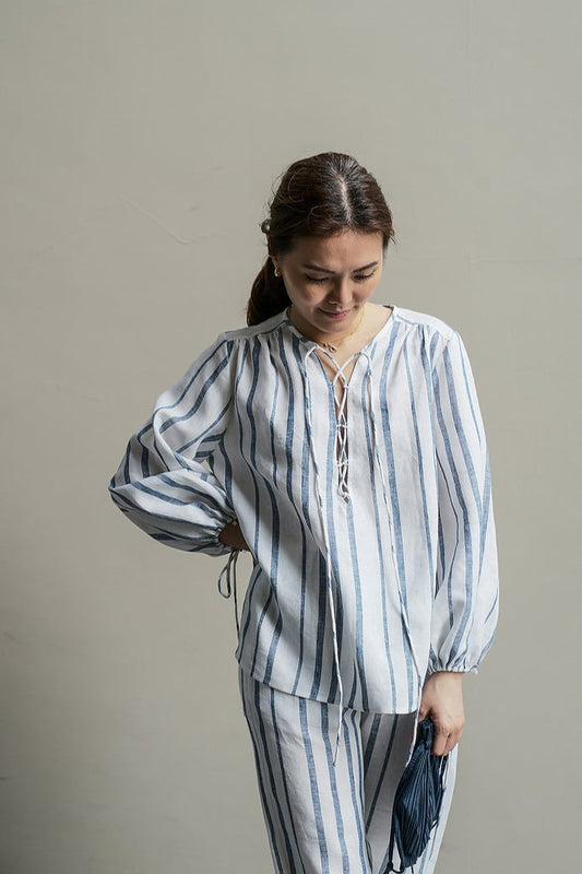 linen emily top