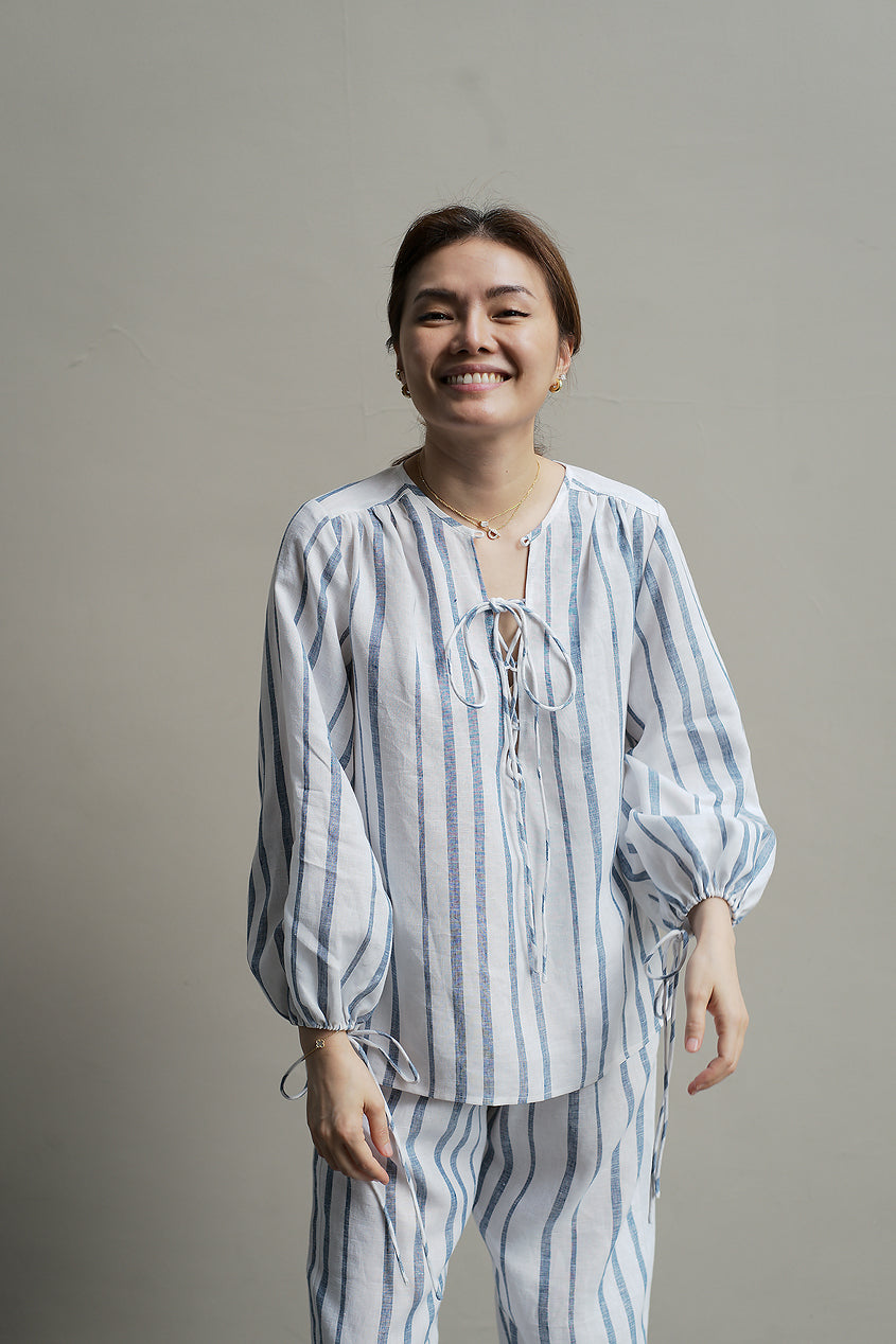 linen emily top