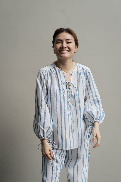 linen emily top